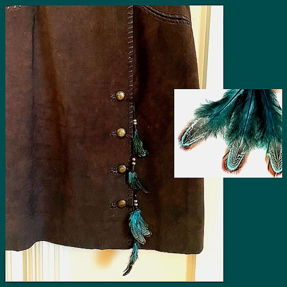 Double D Ranch Real Leather Skirt Supports Horse Rescue 🐎 - Picture 6 of 7